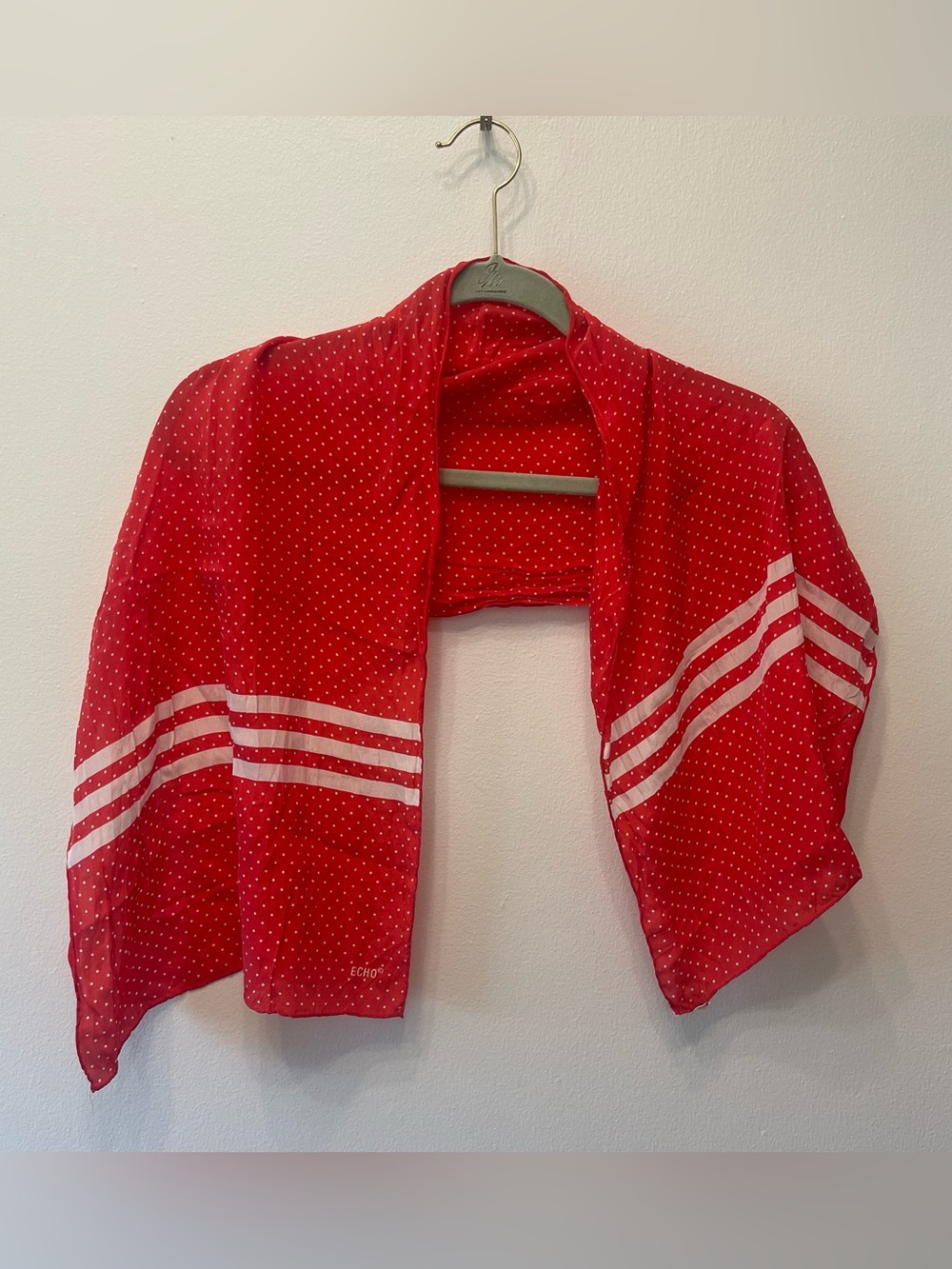 Echo Silk Polka Dot Scarf